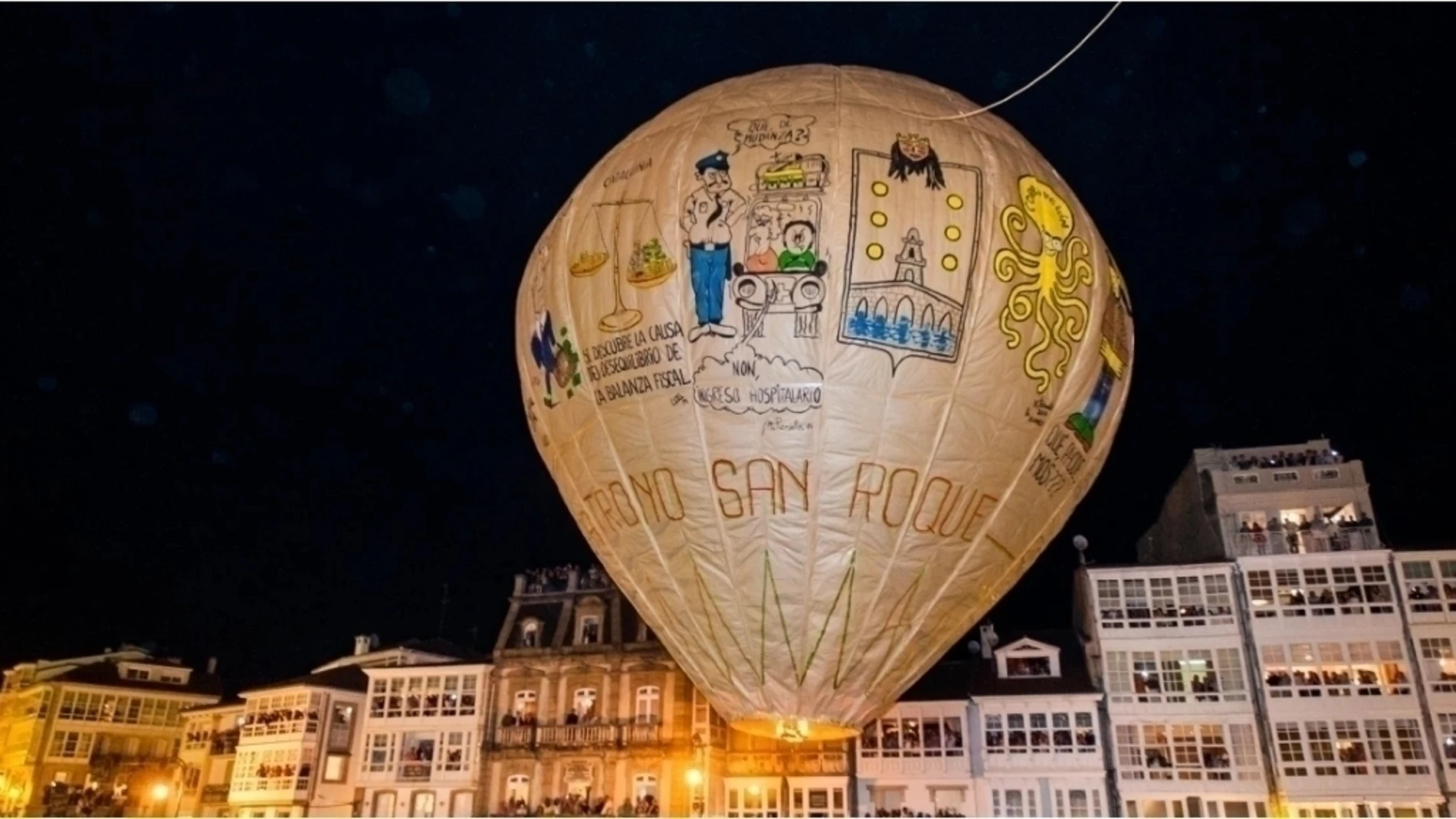 Así celebra Betanzos el 150 aniversario de su globo más famoso