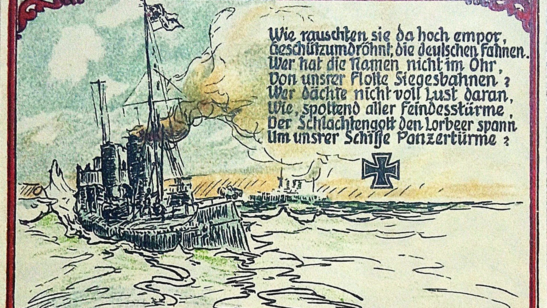 Billete de 1921, con un barco acorazado como protagonista