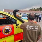 Sucesos.- Siete medios aéreos se reincorporan a las tareas de extinción del incendio de Teresa de Cofrentes (Valencia)