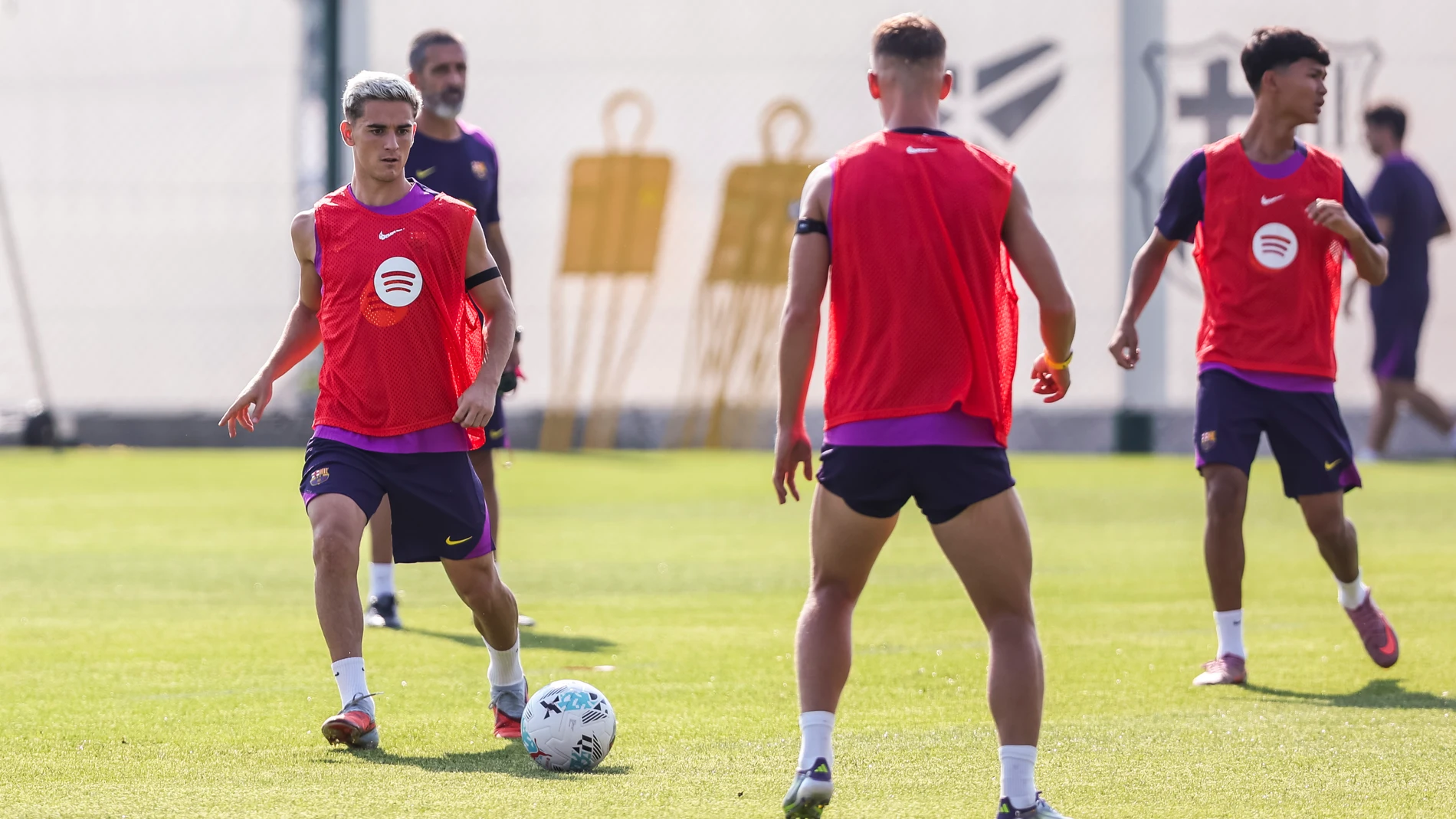 Pablo Martin Gavira Gavi during the training day of FC Barcelona ahead the Spanish League, La Liga EA Sports, football match against RCD Mallorca at Ciudad Esportiva Joan Gamper on August 15, 2025 in Sant Joan Despi, Barcelona, Spain. AFP7 15/08/2025 ONLY FOR USE IN SPAIN