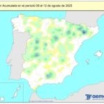 MURCIA.-Las lluvias acumuladas desde octubre están un 12% por encima de su valor normal, con 647 l/m2