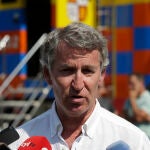 Feijóo y Mañueco visitan el Puesto de Mando de Palacios del Sil (León)