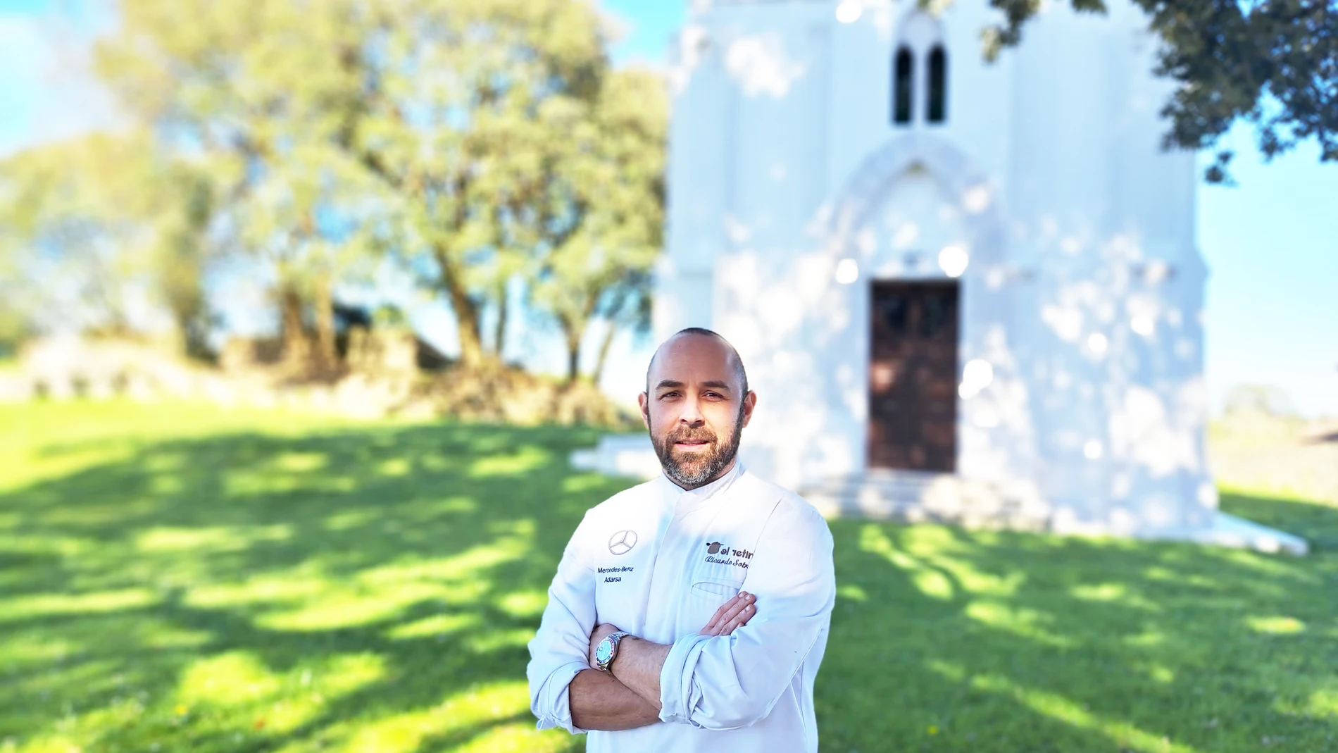 Ricardo Sotres en la capilla de San Patricio
