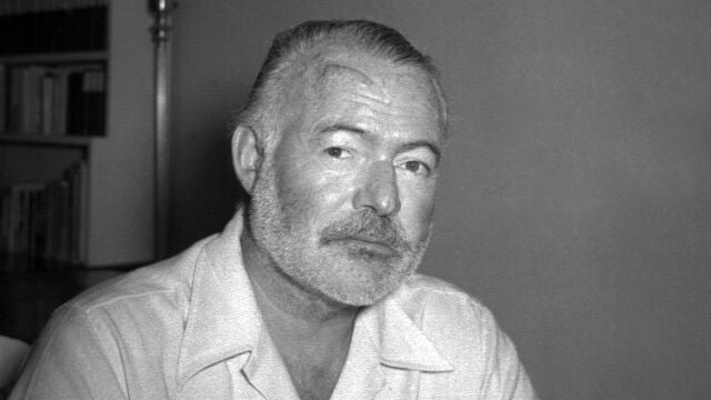 In this Aug. 21, 1950 file photo, novelist Ernest Hemingway appears at his country home in San Francisco de Paula near Havana, Cuba