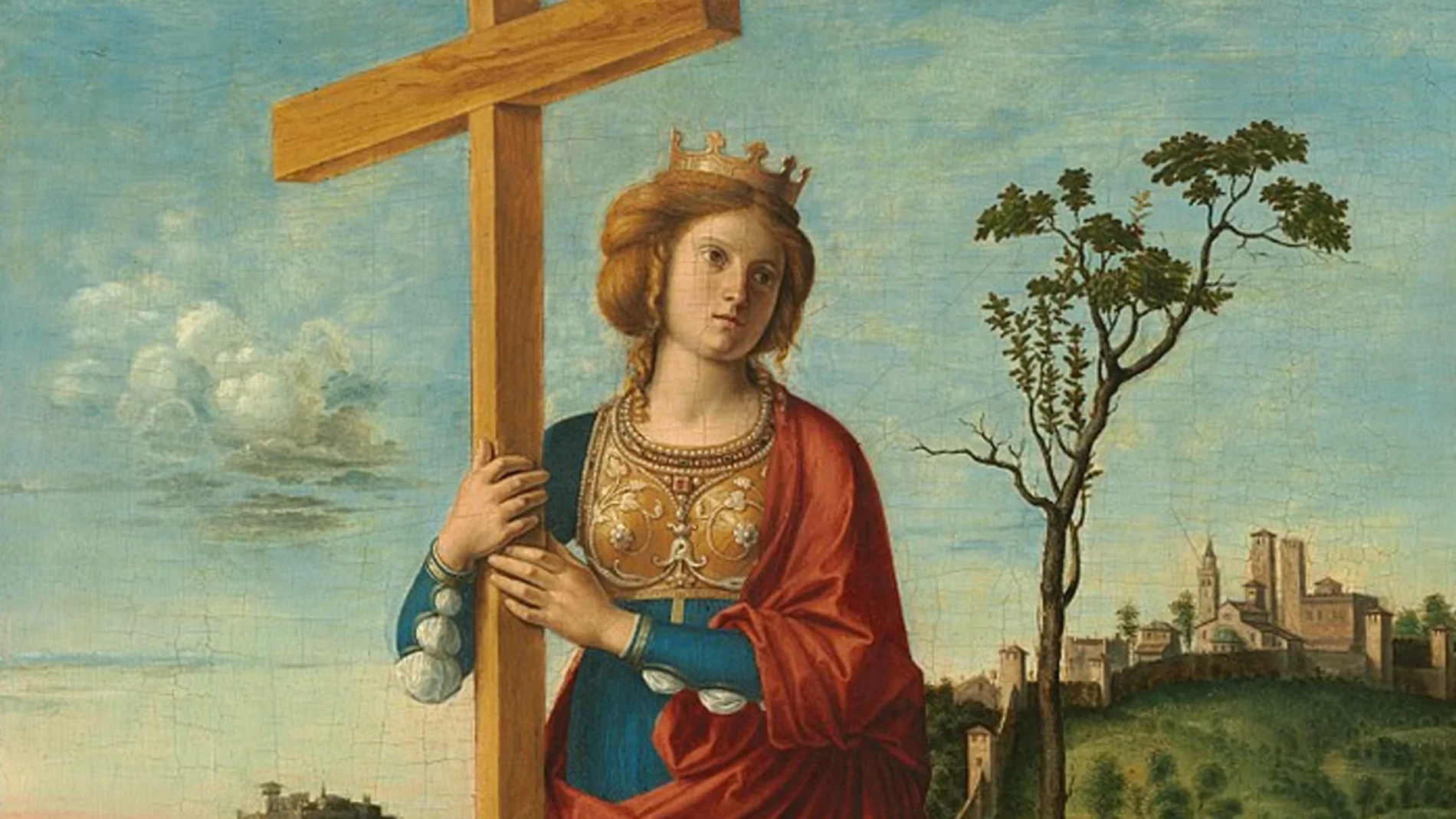 «Santa Helena y la Cruz», cuadro pintado por Cima da Conegliano