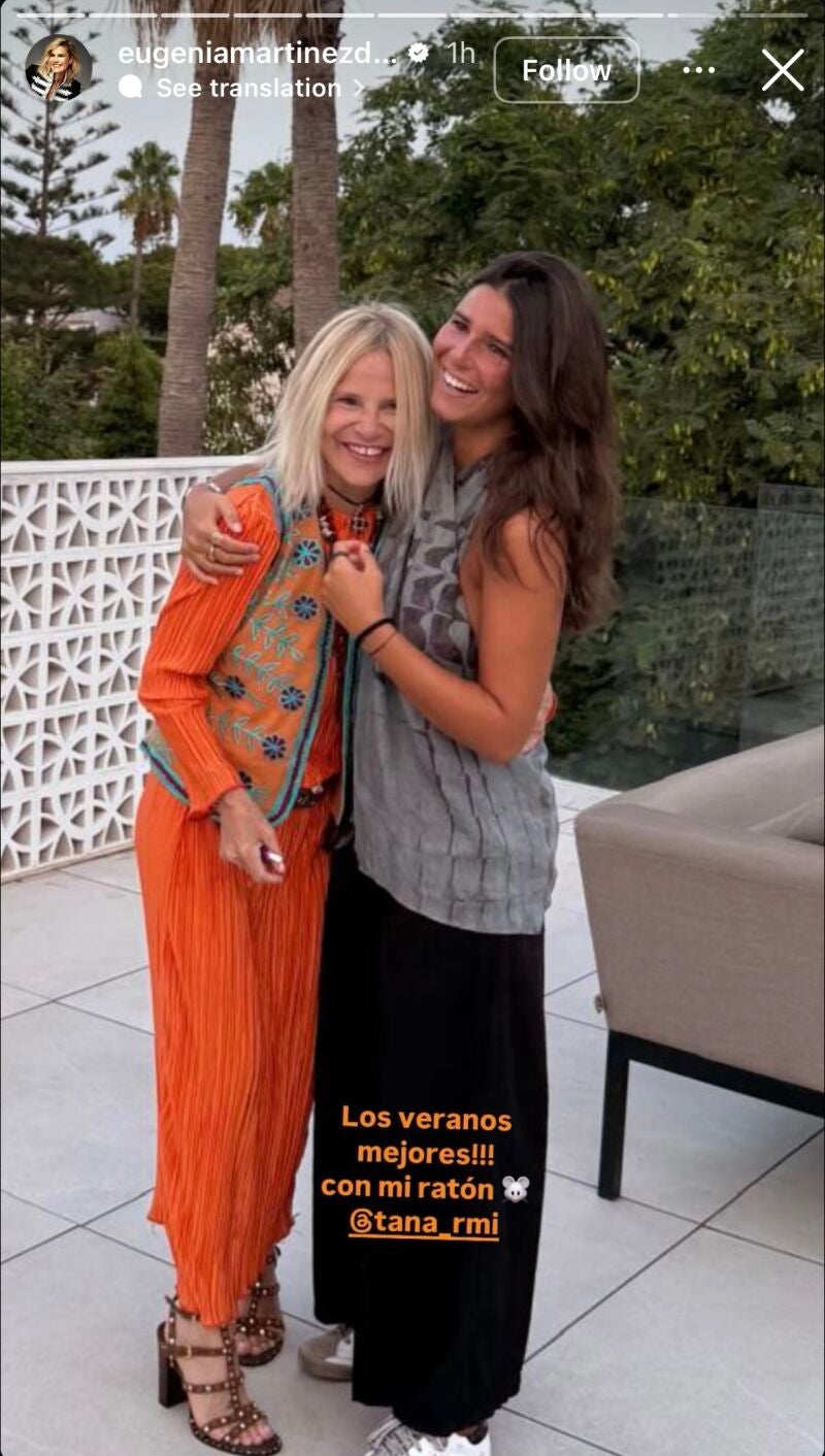 Eugenia Martínez de Irujo y Tana Rivera.