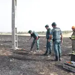 Un fallo en una torre del tendido eléctrico pudo provocar el incendio de Mahíde (Zamora)