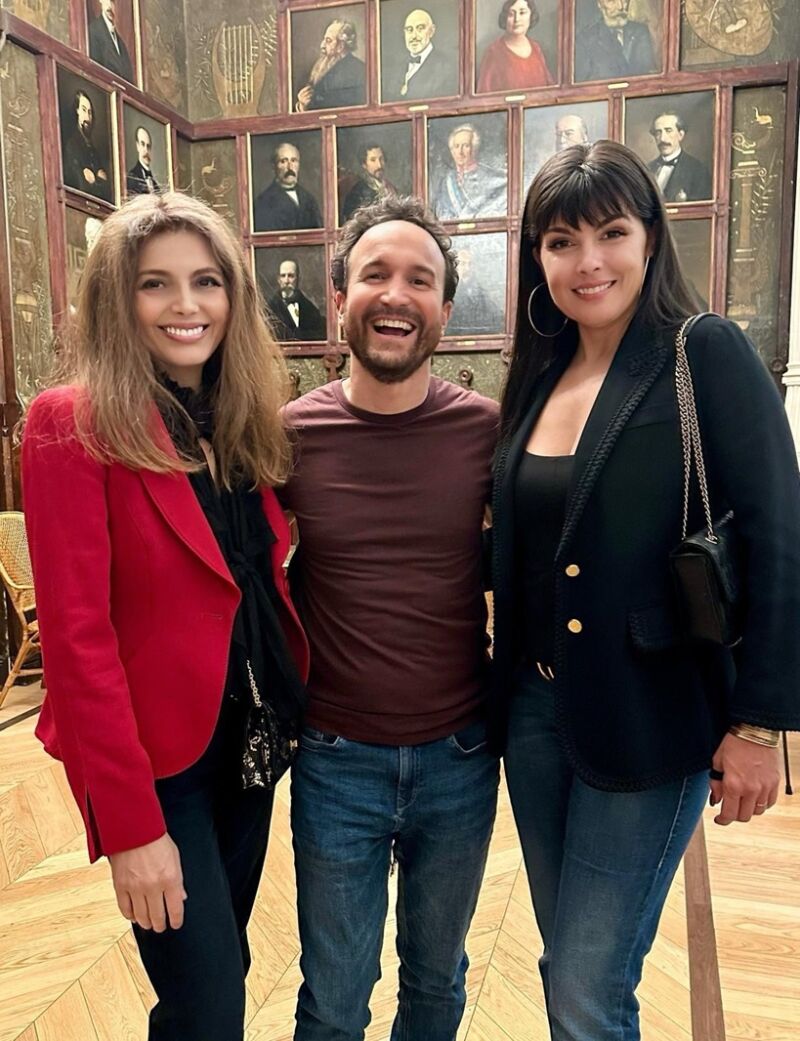 Nasrin Zhiyan, Simarro y la soprano Angelica de La Riva en el Ateneo de Madrid