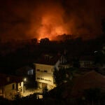 Incendio forestal en Carballeda de Avia (Ourense)