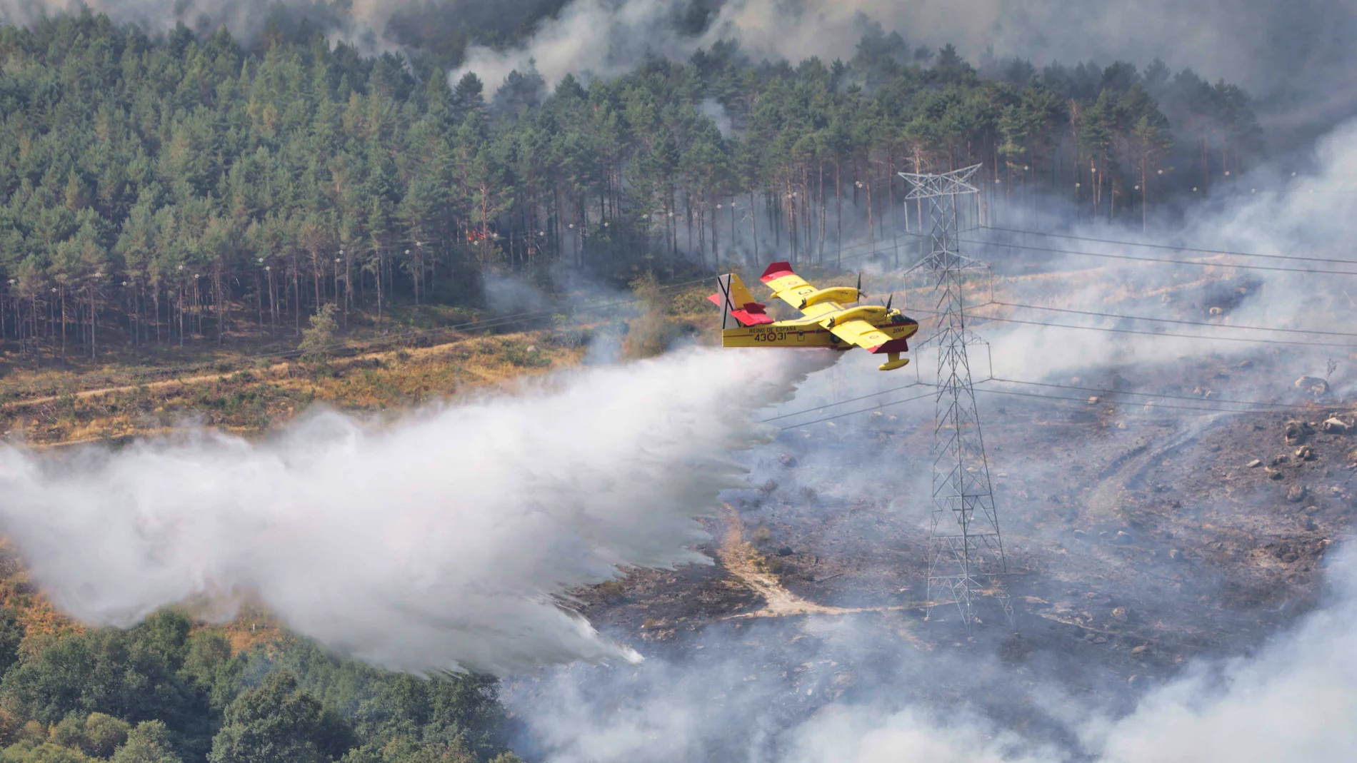 Labores de extinción en Zamora