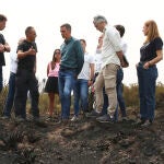 Pedro Sánchez visita las zonas afectadas por los incendios de Ourense y León