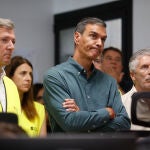 Sánchez visita el Centro de Coordinación Operativo contra incendios de Ourense