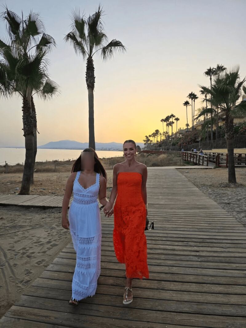 Paula Echevarría y su hija Daniella.
