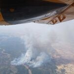 Sucesos.- Declarado un nuevo incendio en el paraje de La Contienda en Aroche (Huelva)