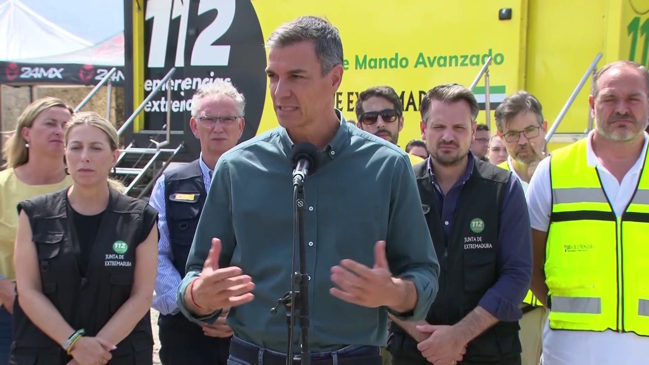 Sánchez anuncia que el Gobierno declarará zona catastrófica los territorios afectados por los incendios