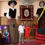 Miriam Andrés junto a Francisco Fernández durante la presentación de las fiestas de Palencia