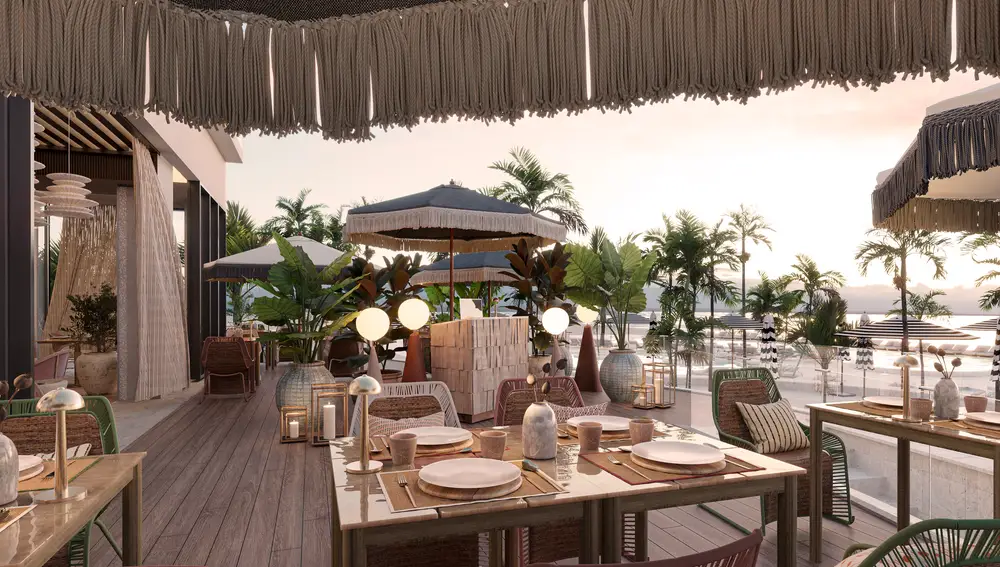 Terraza restaurante Lumbre, BLESS Hotel Ibiza