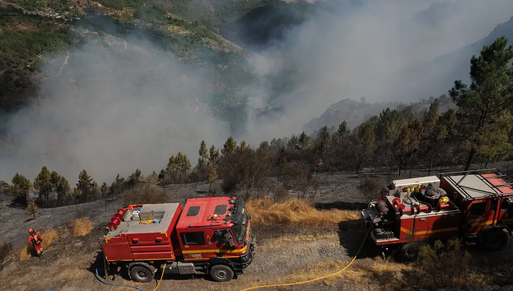 Incendio en Bendollo, Quiroga (Lugo)
