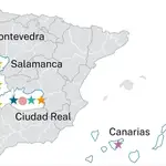 Puede haber coincidencias en las ubicaciones, pero eso no significa relación
