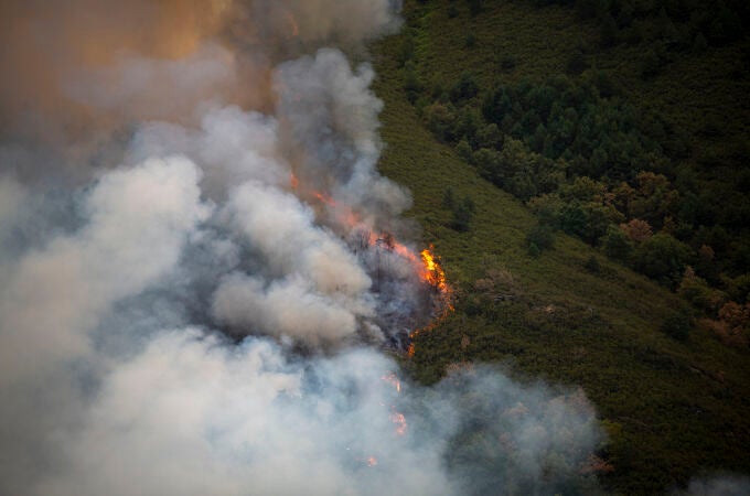 El Ayuntamiento de Oencia pide a los vecinos que ayuden como puedan contra el incendio forestal