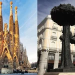 Una imagen de Barcelona y Madrid