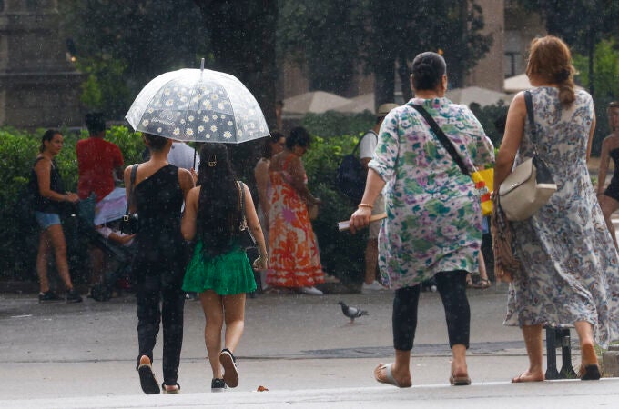 Primeras lluvias tras la ola de calor