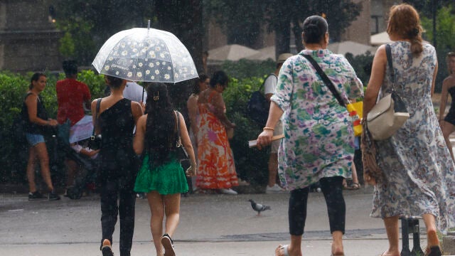 Primeras lluvias tras la ola de calor