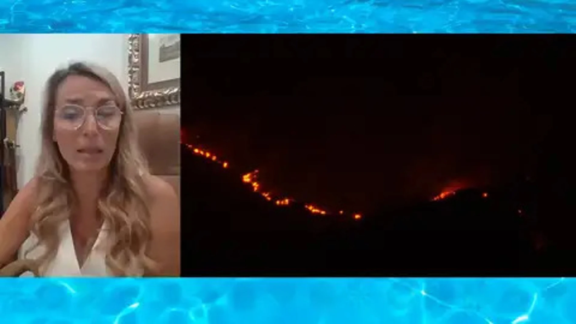 Ana Isabel Gutiérrez durante su conexión con 'Espejo Público'