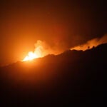 Imagen del incendio de Oia (Pontvedra).