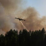 Forest fire in central region of Portugal