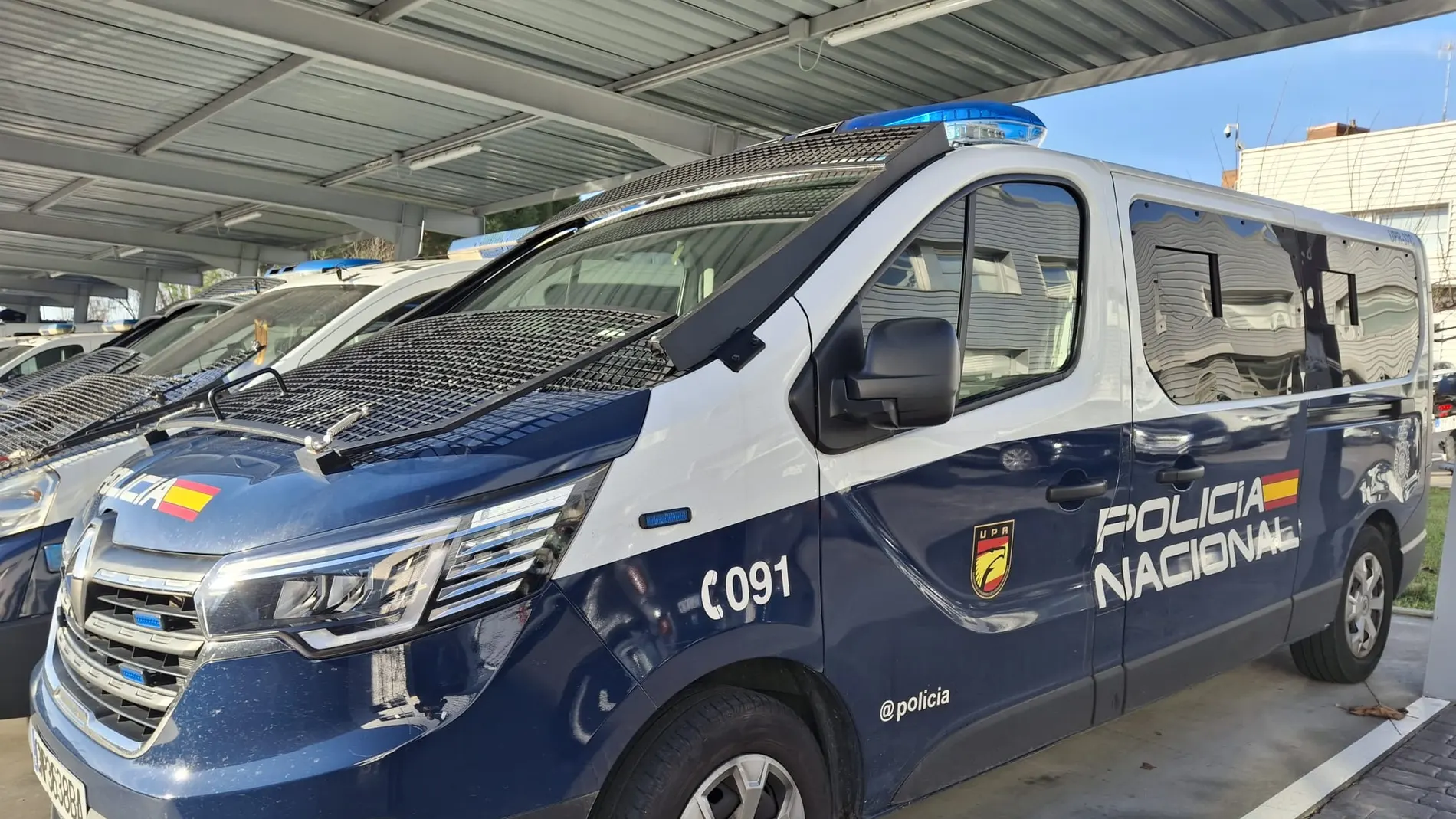 Furgón de la Policía Nacional de Valladolid
