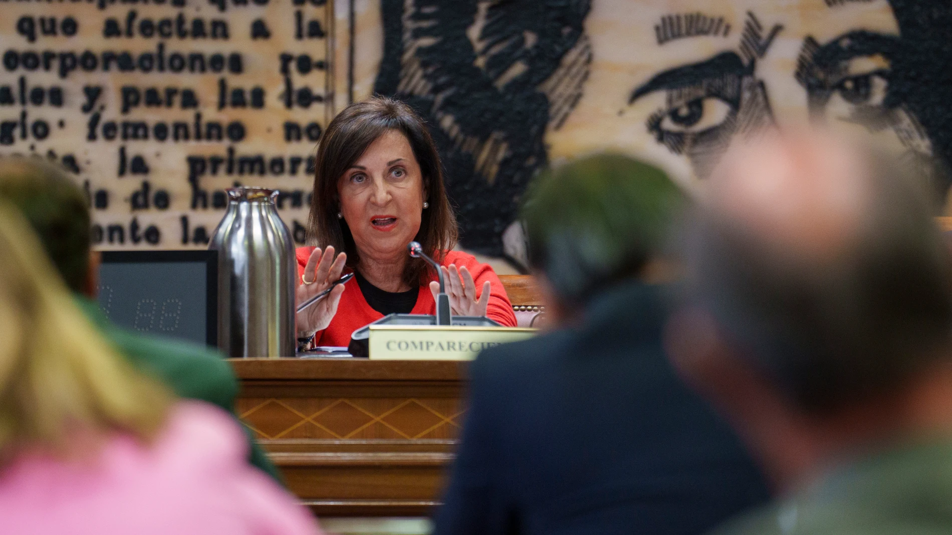 Margarita Robles, ministra de Defensa, comparece ante la Comisión de Defensa en el Senado por los incendios