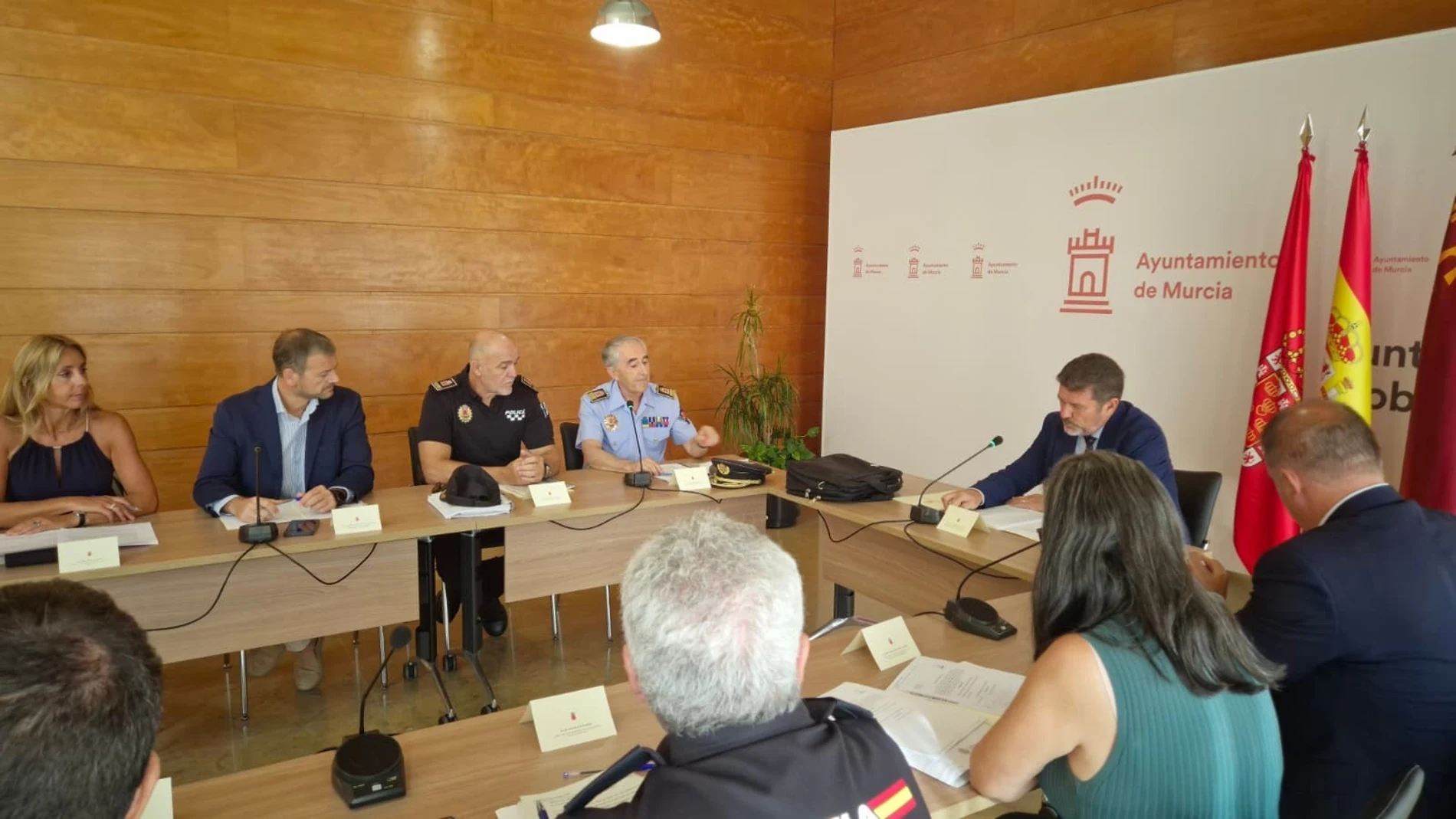 Reunión de al Junta Local de Seguridad con motivo de la Feria de Septiembre de Murcia