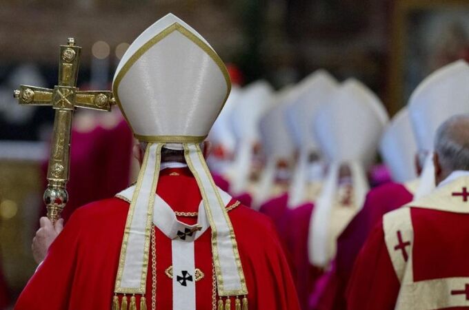 Imagen de una misa en el Vaticano