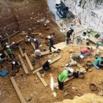 Excavaciones en el yacimiento histórico de Atapuerca