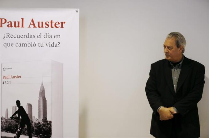 Auster, en la presentación de su nuevo libro