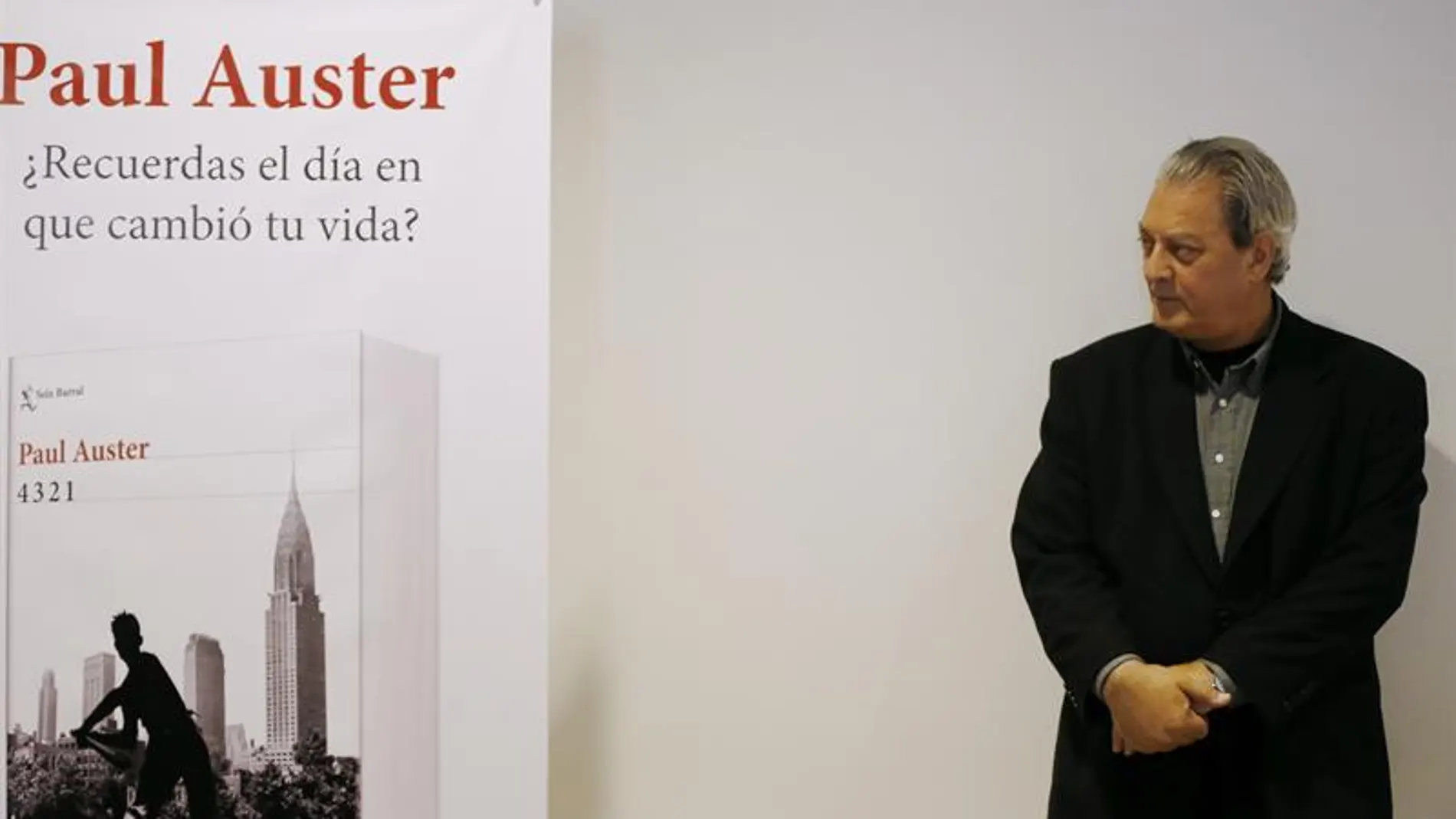 Auster, en la presentación de su nuevo libro