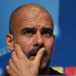 Pep Guardiola, en rueda de prensa