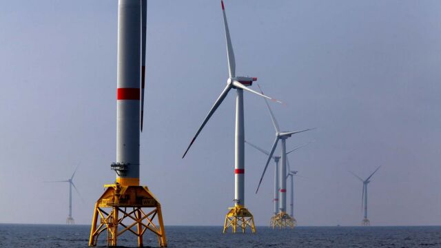 Molinos de viento del Parque Eólico de Iberdrola en Alemania
