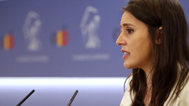 La portavoz de Podemos, Irene Montero