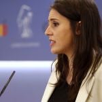 La portavoz de Podemos, Irene Montero