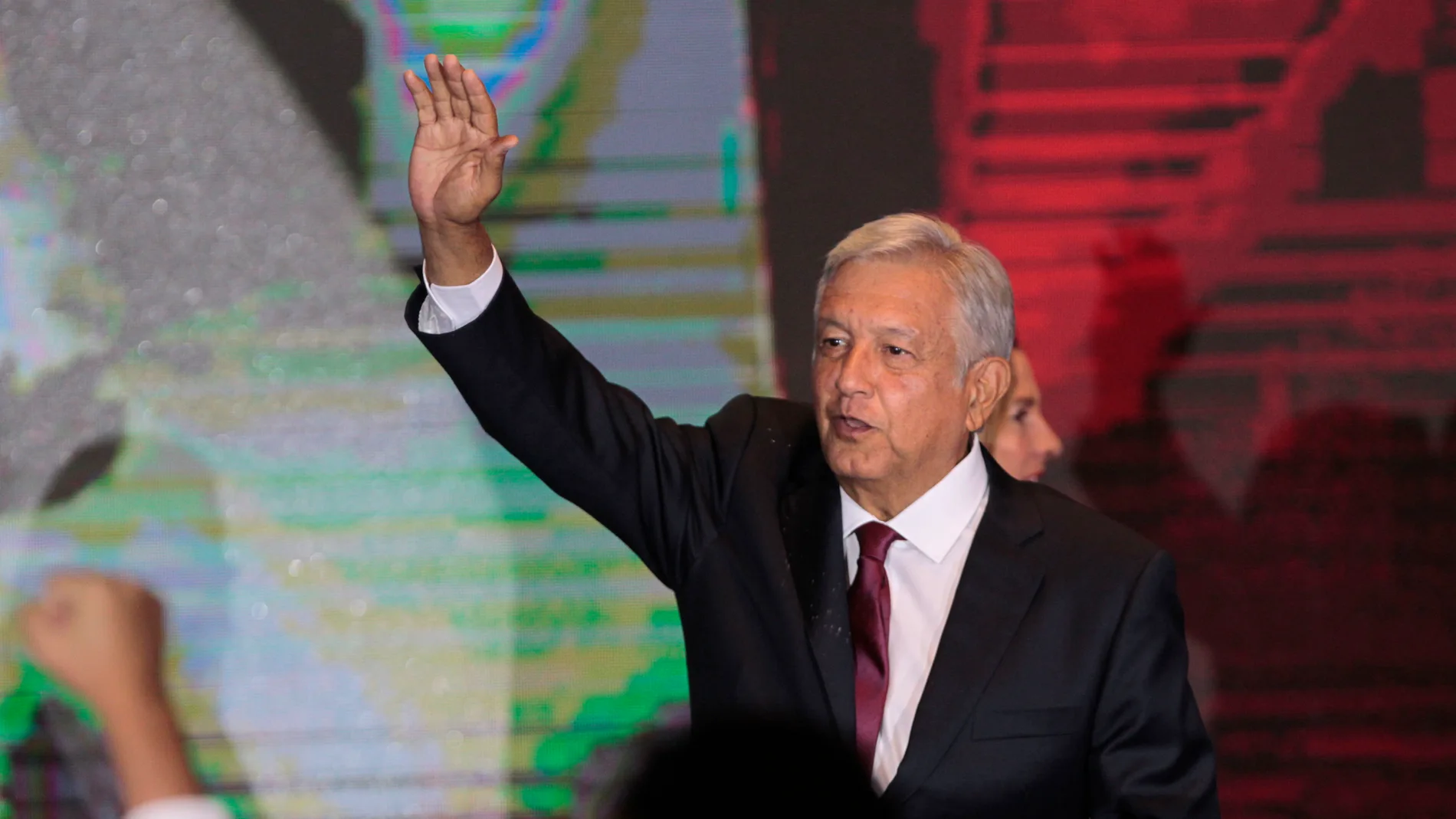  El líder izquierdista Andrés Manuel López Obrador