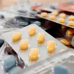 Vista de varios medicamentos