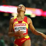 Ana Peleteiro durante una competición
