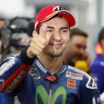 Jorge Lorenzo tras conseguir la pole