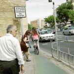 La red de carriles bici cuenta aún con tramos de gran peligrosidad