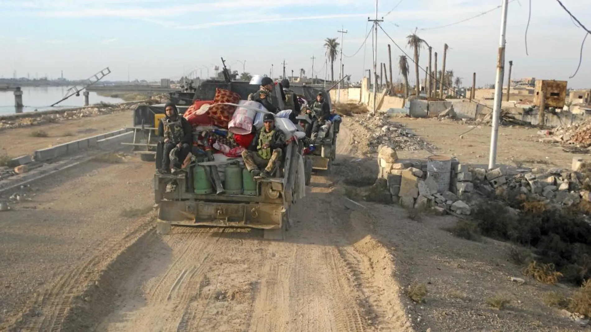 Fuerzas de seguridad iraquíes en la ciudad de Ramadi