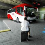 Un autobús de Auto Res en la estación madrileña de Méndez Álvaro