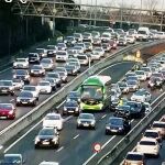 Un accidente múltiple provoca un atasco kilométrico en la A-6