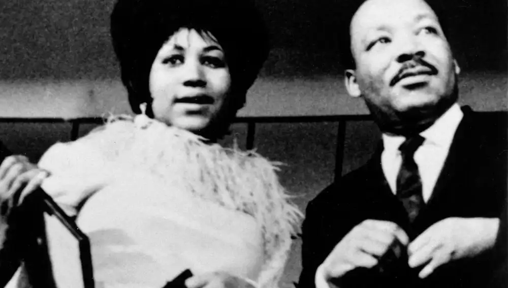 Aretha con Martin Luther King en 1960
